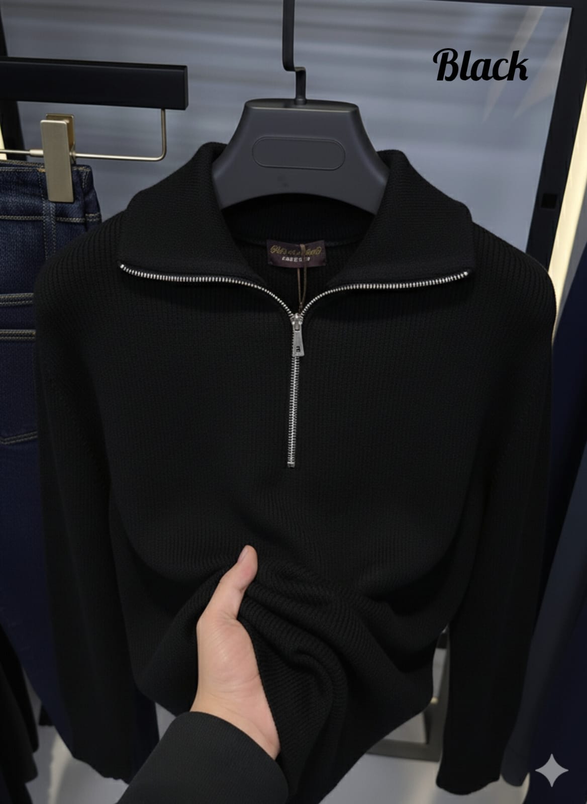 WhatsApp Image 2025-12-27 at 9.54.33 PM ✅ Premium Half Zipper Sweatshirt - Image 1