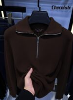 ✅ Premium Half Zipper Sweatshirt - Image 3